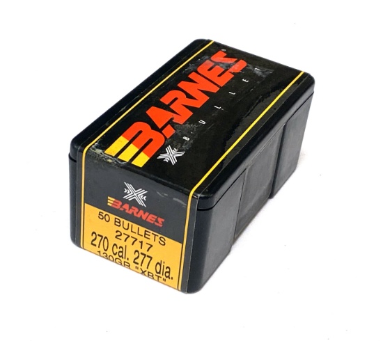 NIB 50 qty. Barnes 270 Cal. (.277” dia.) 130gr. “XBT” Bullets for Reloading