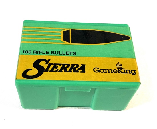 NIB 100 qty. Sierra Gameking 30 Cal. (.308” dia.) 165gr. HPBT Bullets for Reloading