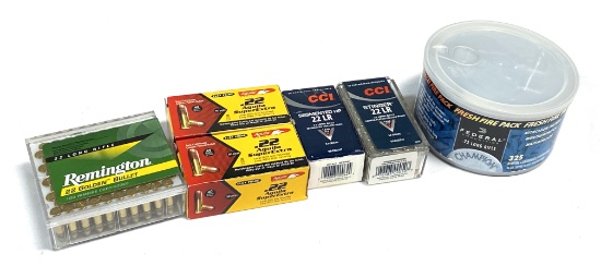 NIB 625rds. of Assorted .22 LR Ammunition