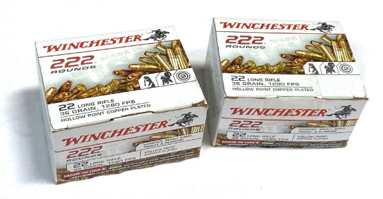 NIB 444rds. of .22 LR Winchester 36gr. Copper Plated HP Ammunition