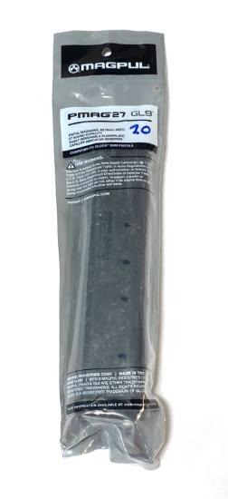 NIB Magpul Glock PMAG27 GL9 27rd. 9mm Extended Magazine for all 9mm Glocks