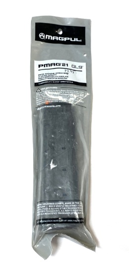 NIB Magpul Glock PMAG21 GL9 21rd. 9mm Extended Magazine for all 9mm Glocks