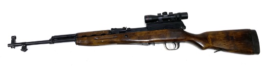Excellent Russian Tula SKS "Letter Gun" 7.62x39 Semi-Automatic Rifle with Scope