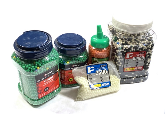 Aprox. 25,000 Higher Grade .12 Gram 6mm Plastic Airsoft BBs