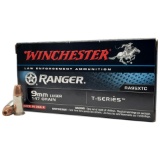 NIB 50rds. of 9MM Luger - Winchester Ranger T-Series 147gr. JHP Personal Defense LE Ammunition