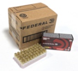NIB 500rds. of 9MM Luger - Federal 124gr. Brass Ammunition