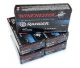 NIB 250rds. of .40 S&W - Winchester Ranger T-Series 165gr. JHP Defense Ammunition