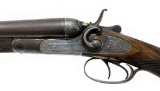 Engraved Antique W & C. Scott & Son (Bogardus Club Gun) 12 GA. Double Barrel SXS Hammer Shotgun