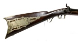 Fancy Pennsylvania Long Rifle with Engraved Push-Button Door with Constable Lockplate