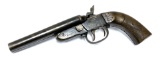 1926 Spanish Eibar J.L. Galef .44 XL SHOT Double Barrel Pistol