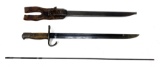 Japanese Type 30 Hooked Quillon Bayonet with Scabbard, Frog and Cleaning Rod