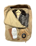 US WWII Pilot's Grouping - US AAF Pattern Jacket, Flight Cap, Garment Bag, and Flight Computer