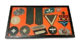 German Nazi Riker Grouping - Patches, Shoulder Boards, and Cockade