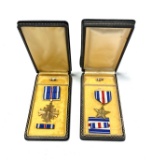 WWI-WWII era early cased Silver Star & Distinguished Flying Cross Medals