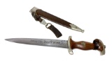 Early German WWII SA Dagger with Hanger by Rare Maker - Josef Reuleaux
