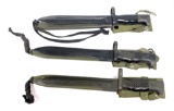 (3) Spanish M1964 CETME Model C Knife Bayonets and Scabbards