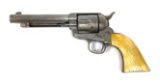 Original 1884 US Colt .45 Caliber Single Action Army Revolver 1st Generation with Ivory Grips