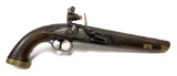 Original Early 1800s Belgian Flintlock Dragoon Pistol with Crown over W Stamp