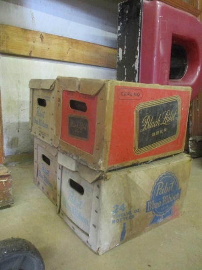 Old Beer Bottle Cardboard Boxes