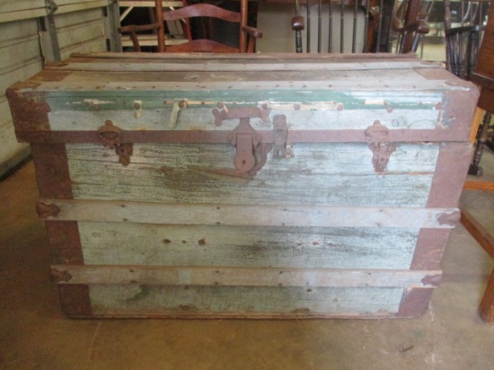 Antique Wood Trunk