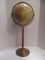 Replogle Globe On Painted Wood Stand With Brass Base