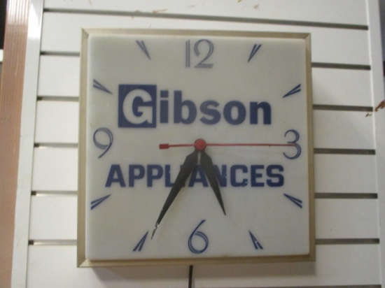 Gibson Appliances Aluminum Frame Electric Wall Clock