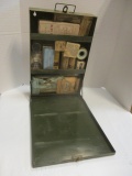 Vintage Military Style Wall-Mount First Aid Kit With Supplies