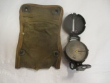 W. & L. E. Gurley Pocket Compass In Canvas Pouch