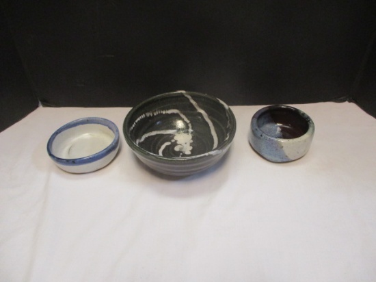 3 Pieces of Signed Pottery