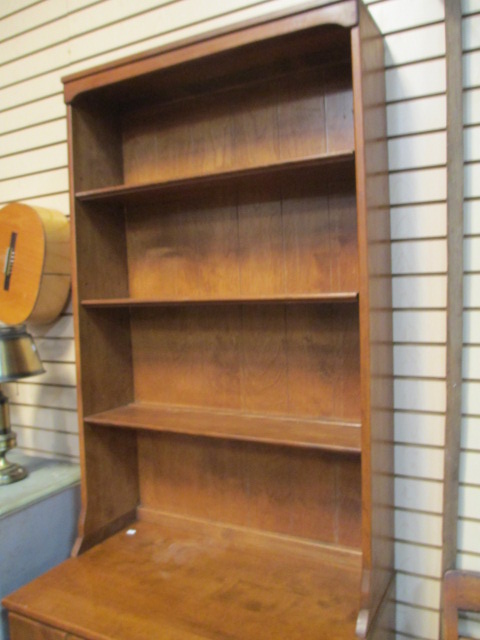 Ethan Allen 2-Piece Hutch With Louvered Door Base | Proxibid