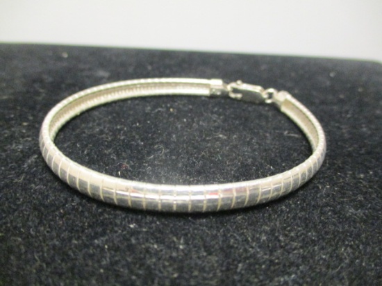 Sterling Silver Omega Bracelet