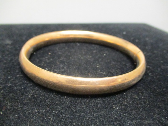 Antique Bangle Bracelet- Marked A.A.G. 1/10