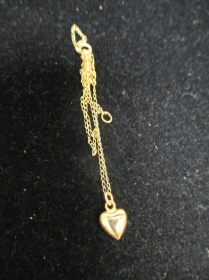 14k Gold Heart Baby Necklace