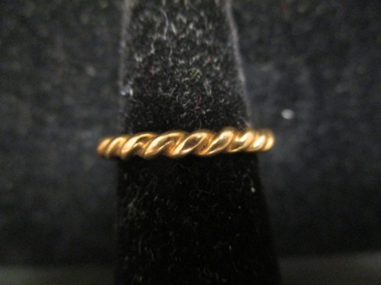 10k Gold Rope Band Ring