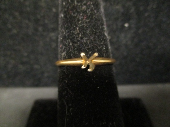 14k Gold Setting- No Stone