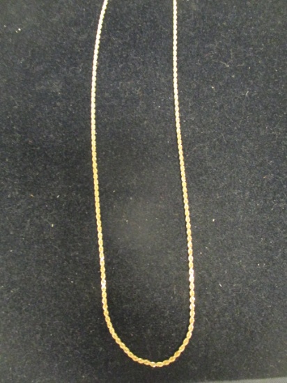 14k Gold 22" Rope Necklace