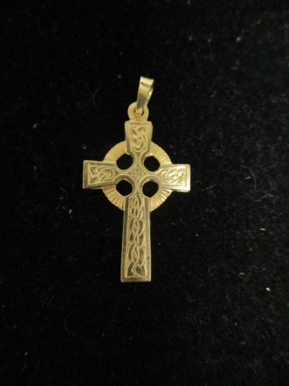 14k Gold Cross Pendant