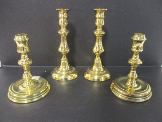 Two Pair of Baldwin Brass Candle Holders