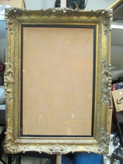 Cork Board With HEAVY Ornate Gilded Frame
