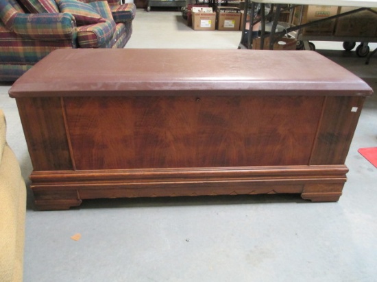 Ed Roos Company Cedar Chest With Custom-fitted Padded Cover
