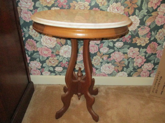 Oval Marble Top Table