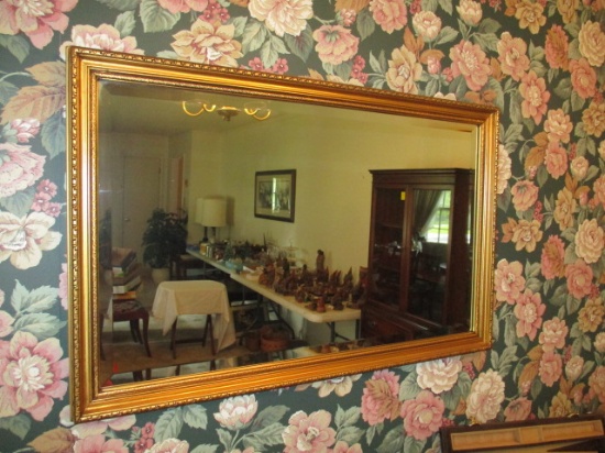 Beveled Mirror in Gold Frame