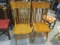 Pair of Vintage Gingerbread Style Wood Chairs
