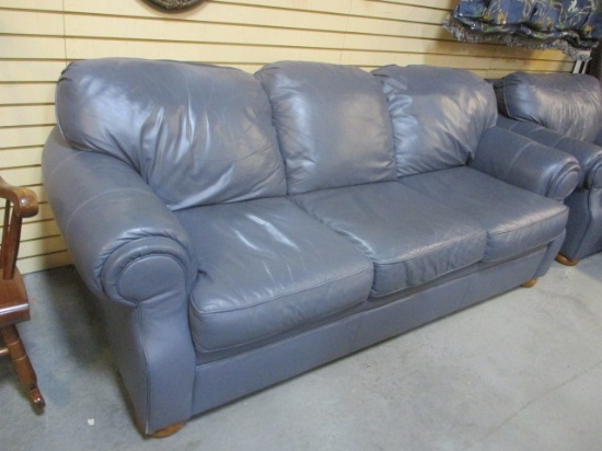Flexsteel Pigmented Top-Grain Leather Sofa