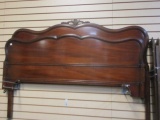 Full Scalloped Headboard And Footboard With Wooden Rails