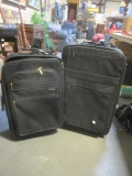 Large American Airline Suitcase and Delsey Carry on Bag