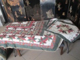 Handcrafted Quilt and Two Shams