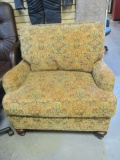 Oversized Chenille Chair With Reversible Cushions