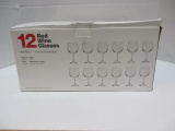 Cellar Basics 12 Red Wine Glasses in Box