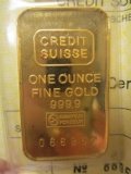 1 oz. .999 Fine Gold Bar